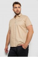 Сорочка чоловіча, колір бежевий, 186R7326-1 - фото № 2