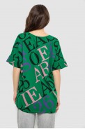 Футболка женская с принтом, цвет зеленый, 244R4002-1 - фото № 3