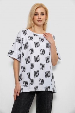 Футболка женская с принтом, цвет белый, 244R4015