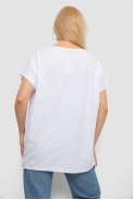 Футболка жіноча з принтом, колір білий, 244R2412 - фото № 3