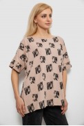 Футболка женская с принтом, цвет бежевый, 244R4015 - фото № 2