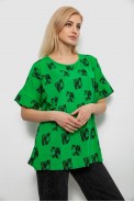 Футболка жіноча з принтом, колір зелений, 244R4015 - фото № 2