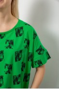 Футболка жіноча з принтом, колір зелений, 244R4015 - фото № 4