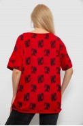 Футболка женская с принтом, цвет красный, 244R4015 - фото № 3
