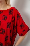 Футболка женская с принтом, цвет красный, 244R4015 - фото № 4