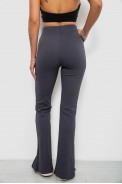 Лосины женские однотонные в рубчик, цвет серый, 214R331 оптом - фото № 2