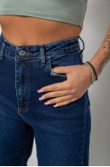 Джинсы женские Long Straight fit, цвет синий, 244R1258-0155 - фото № 4
