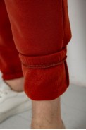 Спортивні штани чоловічі на флісі, колір теракотовий, 238R57256 - фото № 5