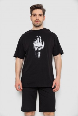 Костюм чоловічий повсякденний  -уцінка, колір чорний, 238R1575-U