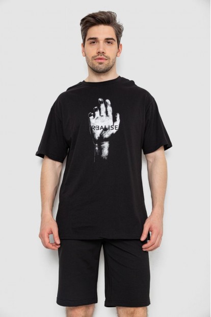 Костюм чоловічий повсякденний  -уцінка, колір чорний, 238R1575-U