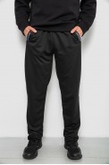 Спортивні штани чоловічі однотонні, колір чорний, 244RY-400 - фото № 0