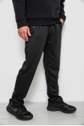 Спортивні штани чоловічі однотонні, колір чорний, 244RY-400 - фото № 2