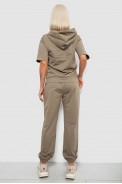 Костюм женский повседневный однотонный, цвет хаки, 221R105 - фото № 3