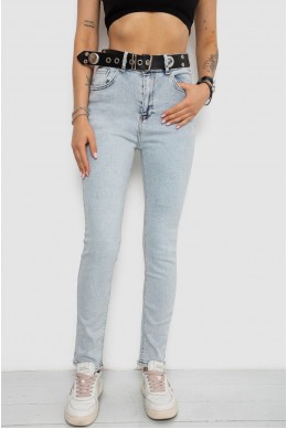 Джинси жіночі Skinny Американки, колір блакитний, 182R00659