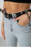 Джинси жіночі Skinny Американки, колір блакитний, 182R00659 - фото № 4