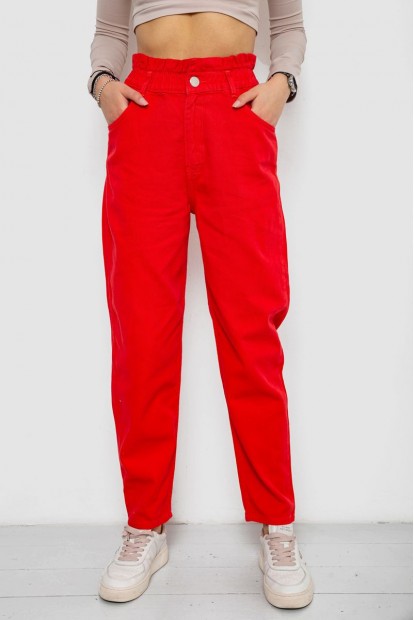 Джинсы женские, цвет красный, 250R1573