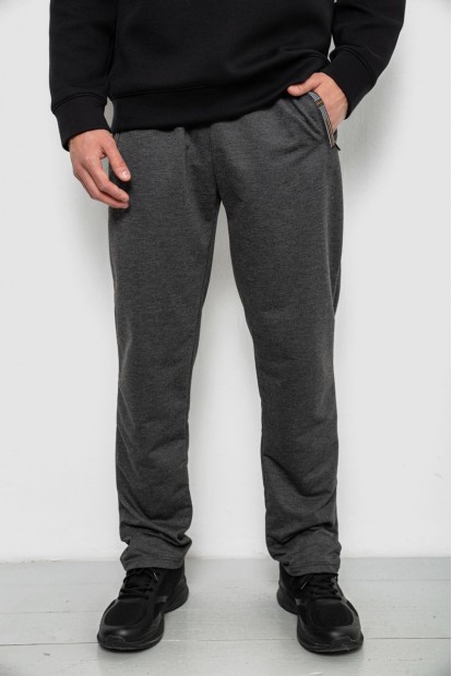 Спортивные штаны мужские однотонные, цвет серый, 244RY-400