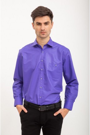 Рубашка мужская  -уценка, цвет сиреневый, 103RMB043-U-1