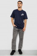 Футболка мужская с принтом, цвет темно-синий, 244R7411 - фото № 1