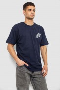 Футболка мужская с принтом, цвет темно-синий, 244R7411 - фото № 2