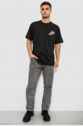 Футболка мужская с принтом, цвет черный, 244R7411 - фото № 1