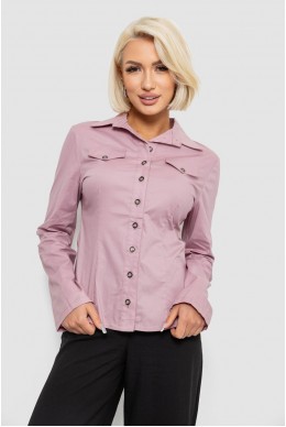 Сорочка жіноча однотонна  -уцінка, колір пудровий, 230R068-10-U-13