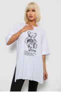 Футболка женская с принтом, цвет белый, 244R2018 - фото № 0