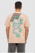 Футболка чоловіча з принтом, колір бежевий, 244R7411 - фото № 3