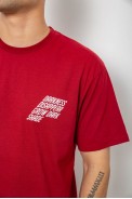 Футболка чоловіча з принтом, колір бордовий, 244R7411 - фото № 4