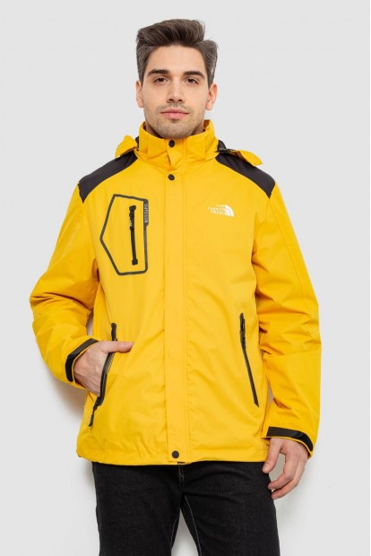 Куртка мужская демисезонная с капюшоном, цвет желтый, 244RL-2515AL