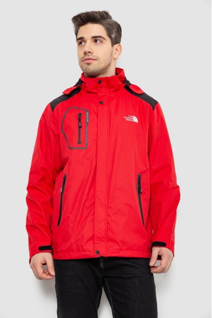 Куртка чоловіча демісезонна з капюшоном, колір червоний, 244RL-2515AL