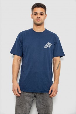 Футболка чоловіча з принтом, колір синій, 244R7411