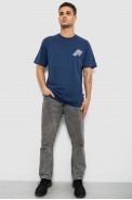 Футболка мужская с принтом, цвет синий, 244R7411 - фото № 1