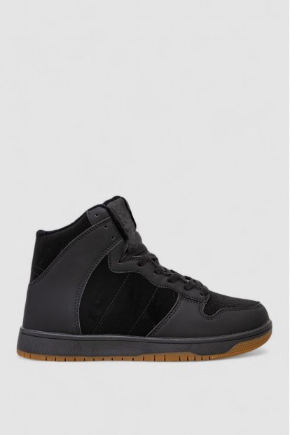 Кроссовки мужские зимние на меху  -уценка, цвет черный, 248RH1050-4-U