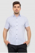 Рубашка мужская с принтом  -уценка, цвет белый, 214R7330-U-4 - фото № 0