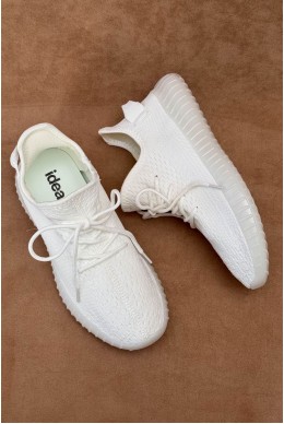 Кроссовки мужские тесктиль, цвет белый, 243R350-1