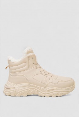 Кроссовки женские зимние на меху  -уценка, цвет бежевый, 248RDM10-U