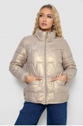 Куртка жіноча демісезонна  -уцінка, колір бежевий, 243R005-U-5 - фото № 0