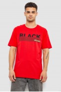 Футболка чоловіча з принтом, колір червоний, 244R356 - фото № 0