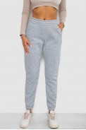 Спортивные штаны женские на флисе  -уценка, цвет светло-серый, 238R57828-1-U - фото № 0