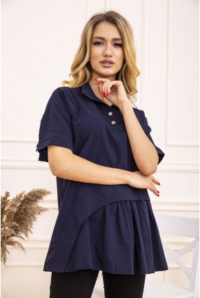 Блуза жіноча, колір темно-синій, 119R187