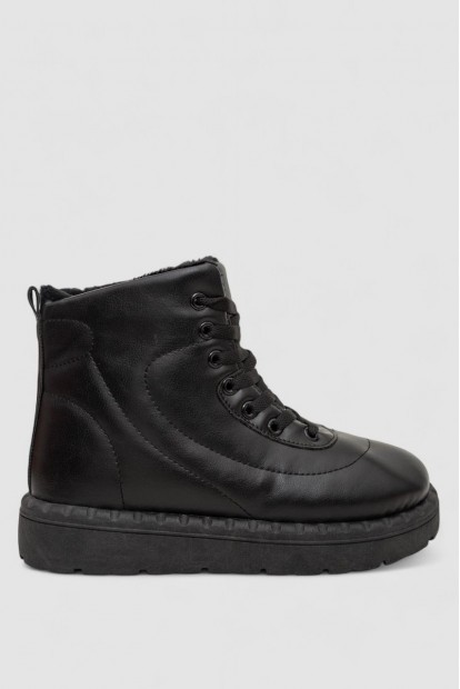 Кросівки жіночі зимові на хутрі  -уцінка, колір чорний, 248RFM12-U-1