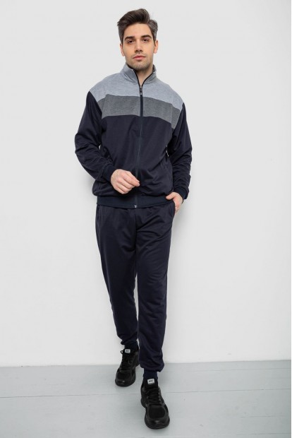Спортивний костюм чоловічий, колір синьо-сірий, 244R9160