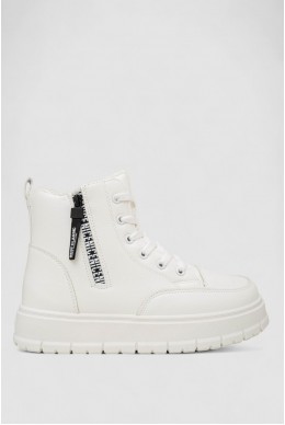 Кроссовки женские зимние на меху, цвет белый, 248RBL8