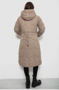 Куртка женская двусторонняя зимняя  -уценка, цвет темно-бежевый, 244R24115-U-2 - фото № 4