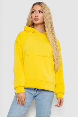 Худі жіночий на флісі  -уцінка, колір жовтий, 177R057-U-5