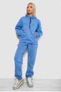 Спортивний костюм жіночий на флісі, колір джинс, 238R5726 - фото № 0
