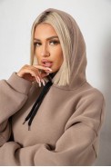 Спортивний костюм жіночий на флісі, колір темно-бежевий, 238R5726 оптом - фото № 5