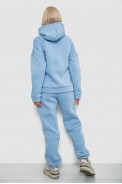 Спортивний костюм жіночий на флісі, колір блакитний, 238R5726 - фото № 3