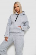 Спортивний костюм жіночий на флісі, колір сірий, 238R5726 - фото № 1